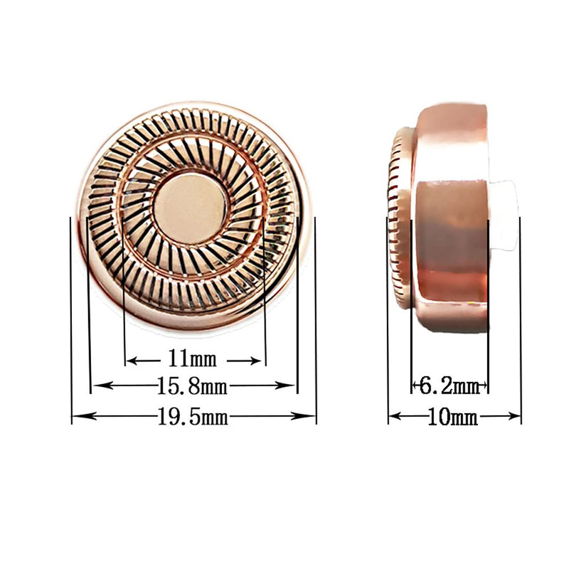 Facial Hair Remover Replacement Heads For Flawless Electric Shaver, 4 Pack Gen 2 Rosy Gold Replacement Heads Flawless Blades For Lips, Chin, Cheeks And Sideburns - NewNest Australia