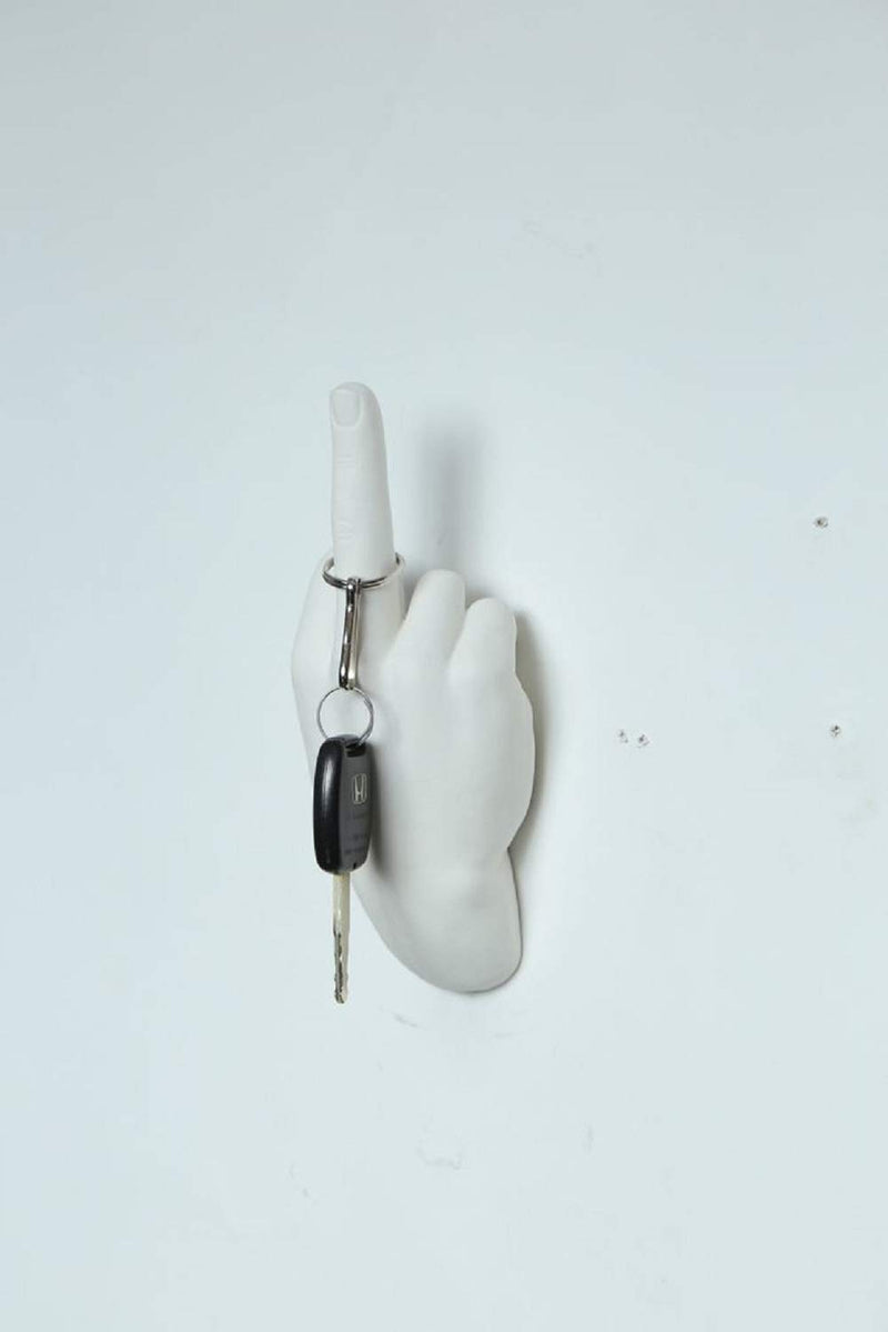 NewNest Australia - Interior Illusions Middle Finger Hand Wall Hook 