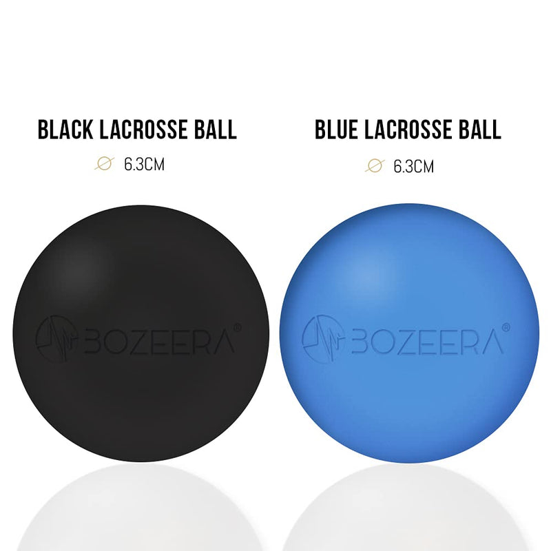 [Lacrosse Ball Set of 2] Lacrosse Massage Ball Set - Trigger Point Massage Ball Set – 2X 6cm Lacrosse Balls Massage Includes Free Video Instructions, Booklet & Bag - Premium Set - NewNest Australia