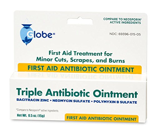 Globe Triple Antibiotic First Aid Ointment, 0.5 oz (4-Pack) | 24-Hour Infection Protection | Wound Care Treatment for Minor Scrapes, Burns and Cuts | 4 Pack - NewNest Australia