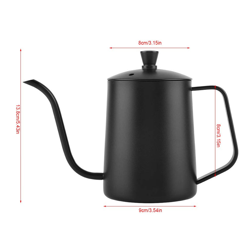 550ml Stainless Steel Long Narrow Spout Coffee Pot Gooseneck Spout Drip Coffee Kettle with Lid for Home Kitchen Coffee Shop - NewNest Australia