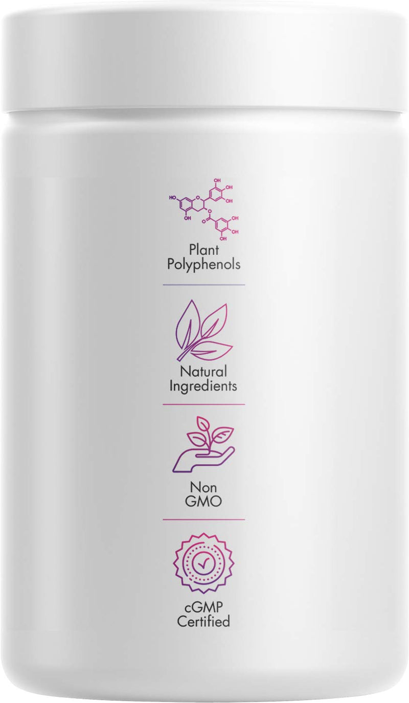 Codeage Polyphenols Supplement - Organic Green Tea Pills, Quercetin, Pomegranate, Turmeric - Resveratrol & Plant Polyphenols Foods - Polyphenol Nutrients - Vegan, Non-GMO - 120 Capsules - NewNest Australia