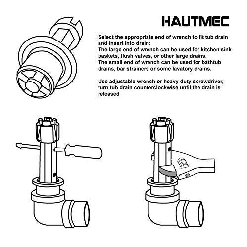 HAUTMEC Tub Drain Remover Wrench PL0030 - NewNest Australia