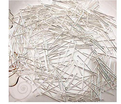 LASSUM 330 PCS Silver Plated Head Pins Findings, 32mm Head Pins DIY Jewelry Making - NewNest Australia