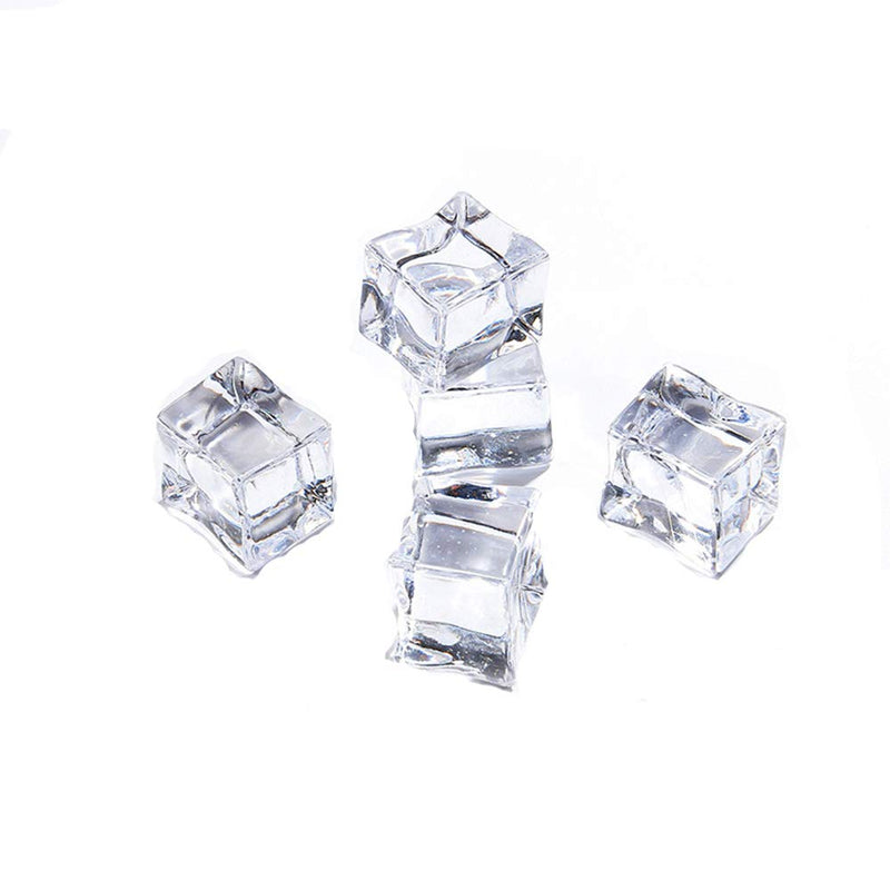 Anyumocz 50 Pcs 20mm Clear Fake Ice Acrylic Decorative Ice Cubes Display for Home Decoration Wedding Centerpiece Vase Fillers,Photography Props&Kitchen Decoration - NewNest Australia