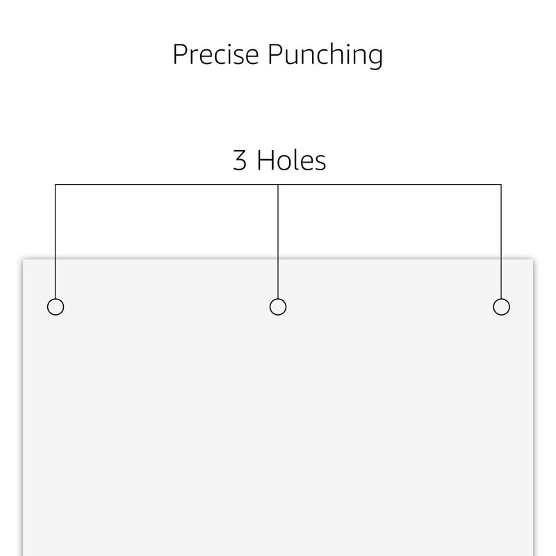 Amazon Basics 3 hole punch, 10 Sheet Capacity Silver - NewNest Australia