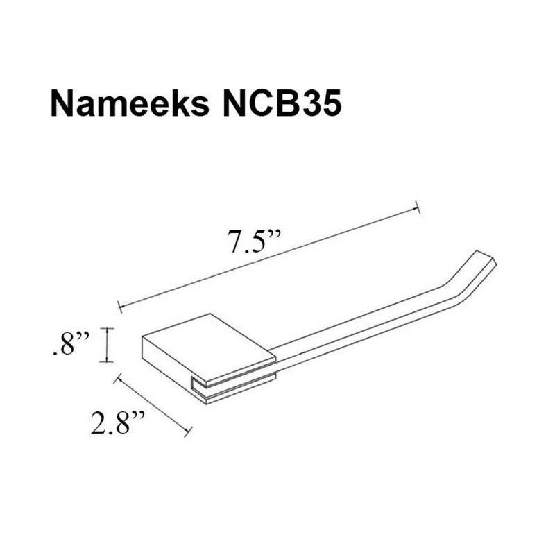 Nameeks NCB35 NCB Toilet Paper Holder, One Size, Chrome - NewNest Australia