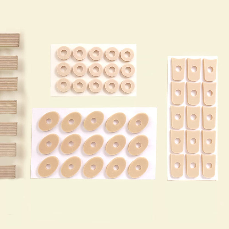90 Pcs Corn Pillows Soft Latex Foam Self Adhesive Callus Pads Callus Pad for Foot Toes Calluses Anti Friction Reduce Foot Heel Pain 3 Models - NewNest Australia