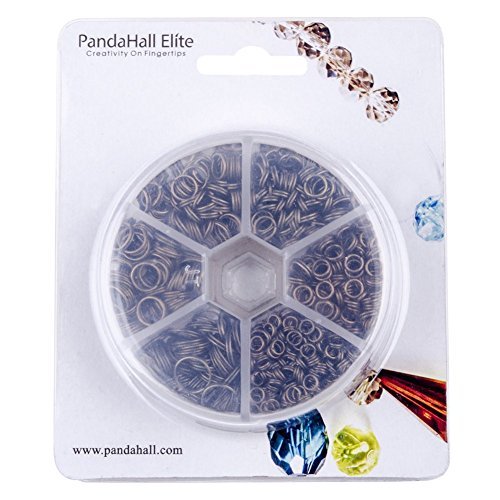 PandaHall Elite 900 Pcs 6 Sizes 4/5/6/7/8/10mm Iron Split Rings Double Loop Jump Ring for Jewelry Making Antique Bronze 6 Sizes (4-10mm) - NewNest Australia