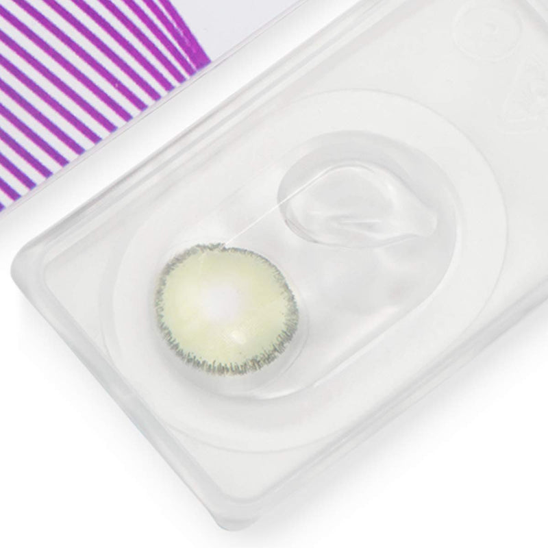 Glamlens Colored Green Contact Lenses Mirel Green Strong Opaque Natural Silicone Comfort Lenses - 1 Pair (2 Pieces) Without Power 0.00 Diopters 0.0 Diopters 8.6 Millimeters 14.00 Millimeters 2.0 - NewNest Australia