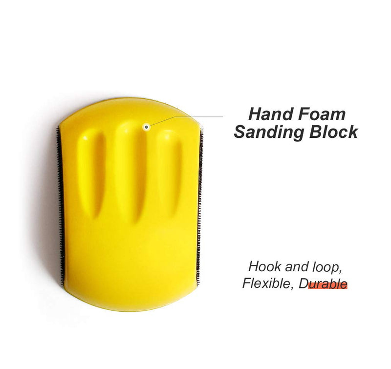 5" Sanding Mouse Hook and Loop Hand Sanding Block for Wood Furniture Restoration Home Arts Car 5-inch 1 piece - NewNest Australia