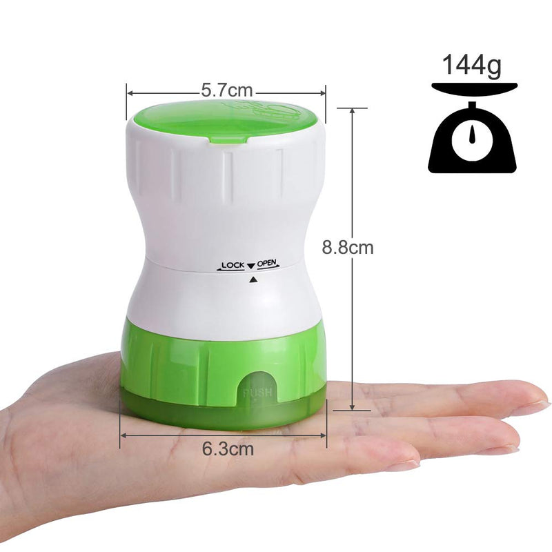 Opret Tablet Mortar With Deposit Compartment, Rotating Tablets Crushing Mortar, Multifunctional Ceramic Tablet Chopper Bottle Pill Mortar Mortar Pill Crusher Grinder - NewNest Australia