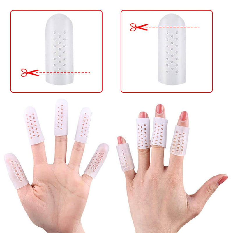 Karells Gel Finger Cots, Finger Protection, Silicone Finger Protector, Finger Protection, Silicone Gel, Finger Cots, Thumb Protection, Finger Sleeves, Finger Caps, Silicone For Hand Czema, Finger Arthritis - NewNest Australia