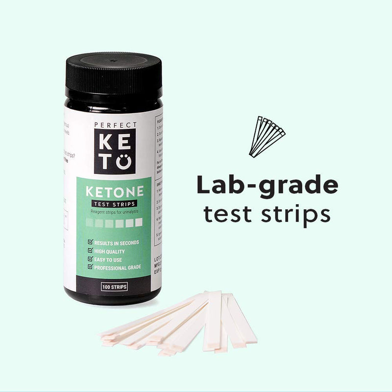 Perfect Keto Test Strips - Best for Testing Ketones in Urine on Low Carb Ketogenic Diet, Ketosis Home Urinalysis Tester Kit, 100 CT - NewNest Australia