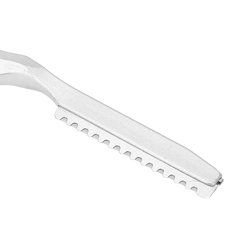 Hair Thinning Knife Feather Safety Razor Knife Comb Hair Styling Cutter Hair Cutting Aid Clip, Hair Trimmer, Hair Texture, Stainless Steel For Salon At Home, For Women For Men (Silver) - NewNest Australia