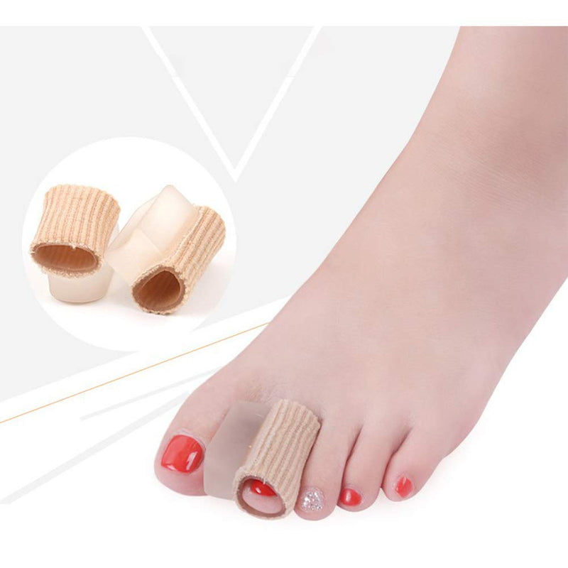 Msling Pack Of 4 Hallux Valgus Correction Toe Separators With Gel Cushion For Hammer Toes And Bunion Big Toe Alignment, Silicone Toe Separator Toe Tube Bandages Pain Relief - NewNest Australia