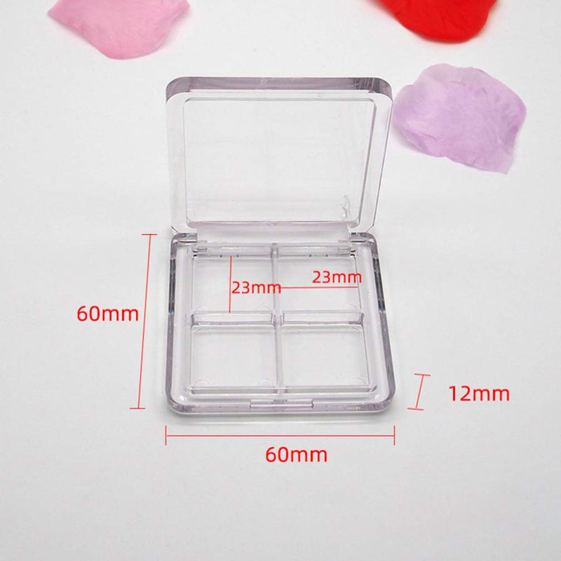 Lurrose 2PCS Empty Lipstick Palette Diy Eyeshadow Powder Blush Lipstick Palette Empty Highlighters Container for Women Girls - NewNest Australia