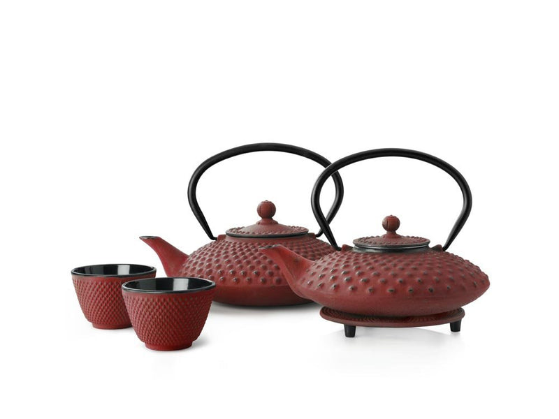 Bredemeijer Coaster Cast Iron Xilin Red, 13.4 x 13.4 x 1.7 cm - NewNest Australia