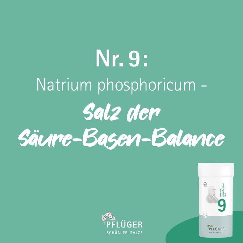 PFLÜGER Schüßler Salts No. 9 Natrum phosphoricum D6 - 1000 tablets - The salt of metabolism - gluten-free - NewNest Australia