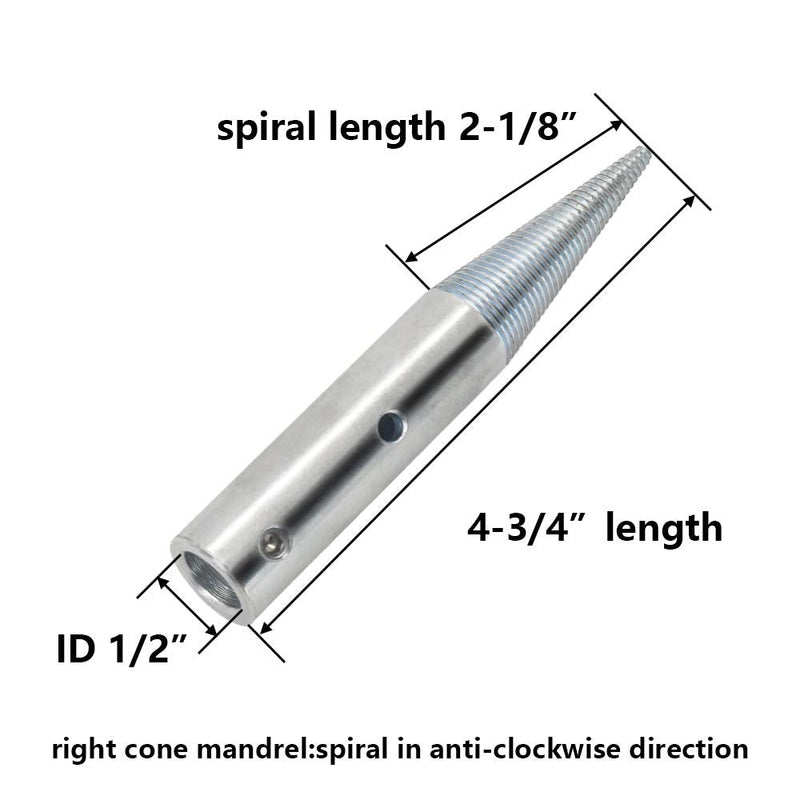 1/2" Spindle Adapter Pair 3/16-10/16" Arbor Hole Cloth Polishing Wheel 2 PCS 1/2“ - NewNest Australia