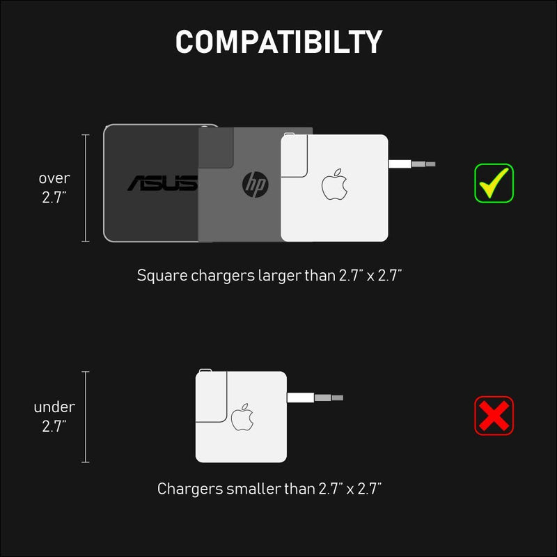Fuse Reel The Side Kick Collapsible Charger Organizer and Travel Accessory Compatible with MacBook and PC Charging Cords and Adapter Cable Management White - NewNest Australia