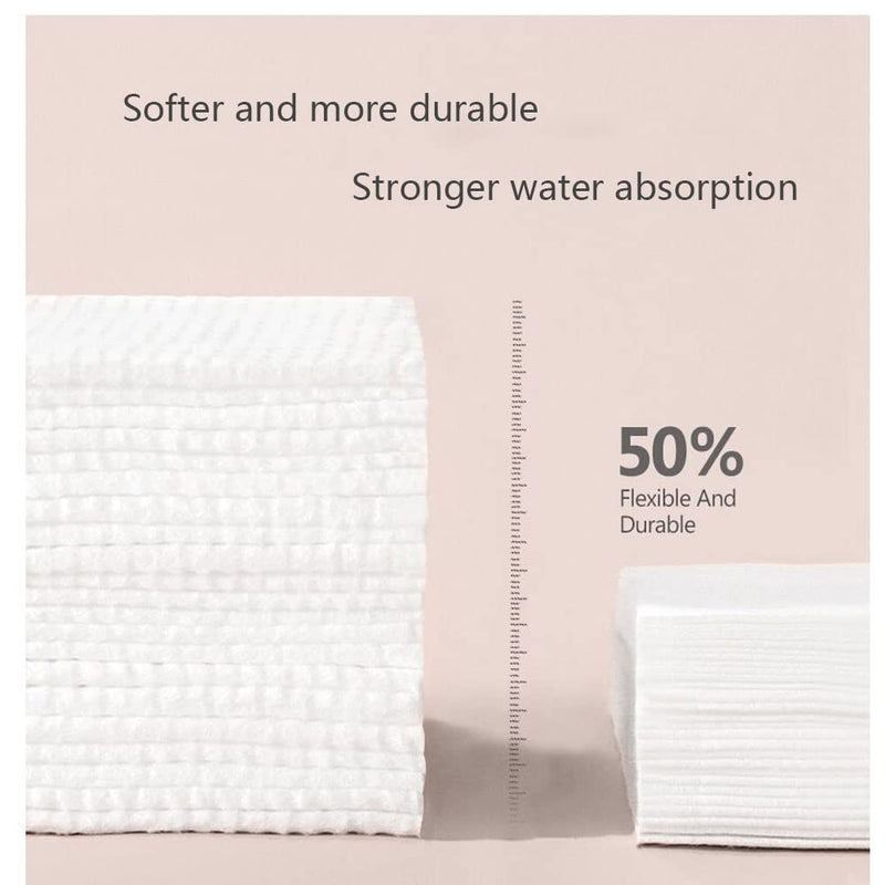 Ruihua 1 Pack 100% Soft Cotton Disposable Cleaning Face Towel,Facial Cleansing Cotton Non-woven Cotton Wet and Dry wash Towel,Multi-purpose Disposable Face Towel,Removing Makeup and Clean - NewNest Australia