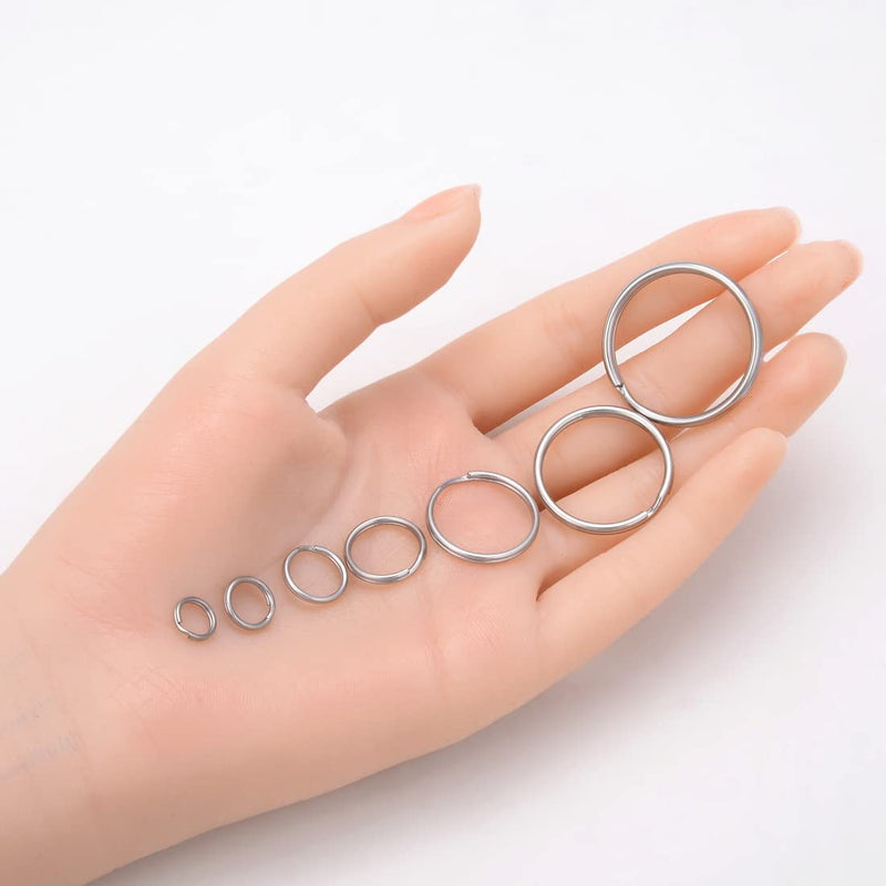 20pcs 304 Grade Surgical Stainless Steel Hypoallergenic 20mm Split Ring Double Loop Jump Rings (Wire 1.2mm/0.047 Inch/17 Gauge) SJF76-20 20 20mm (0.79 Inch) - NewNest Australia