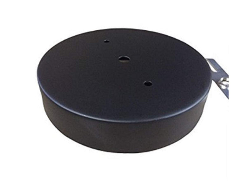 Industrial Rewind Black 6" Single Hole Ceiling Canopy Light Kit with Hardware, Extra Depth and Width than standard canopies makes covering up ceiling holes easy and clean with no drywall repair needed - NewNest Australia