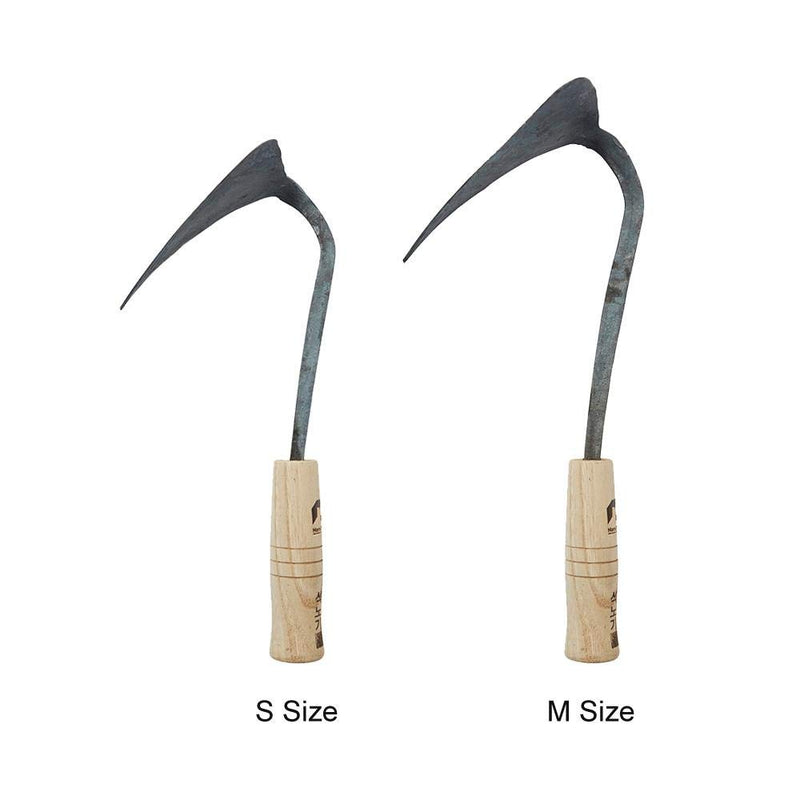 HomeTheWay Korean garden hand tool/ hoe/ garden plow/ weeding sickle/ weeding farming tool- Youngju Daejanggan Master Homi Hand-made hoe ,M size M - 1 EA - NewNest Australia