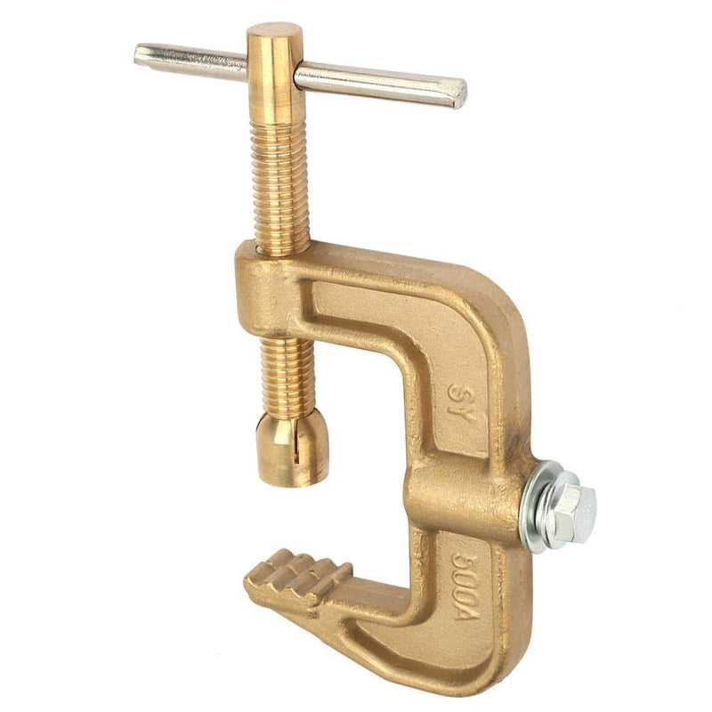 Welding Ground Clamp G Styles, 500A Solid Brass Earth Clamp 600mm Jaw Width C-Clamp, Maximum 10mm Welding Rods Lever Clamp with T-Handle - NewNest Australia