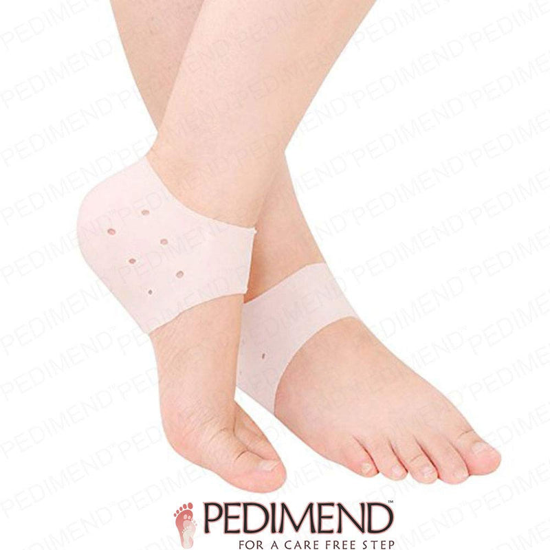 Pedimend Plantar Fasciitis Gel Support | Heel Spur Pain Protector | Moisturising Gel Pad Sleeves | Prevent Heel Bone Blisters | Cracked Heel Repair | For Men and Women | Foot Care - NewNest Australia