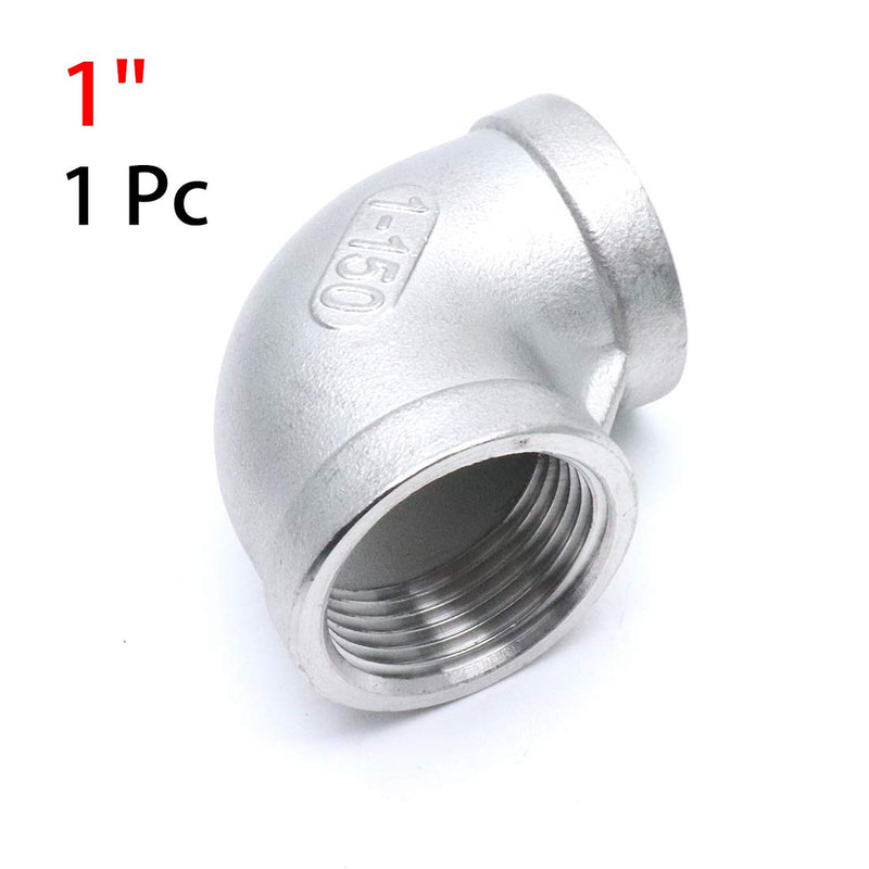 Sydien 90 Degree Elbow 1" BSPT Threaded Pipe Fitting Female x Female,Stainless Steel 304(1 pc) 1" - NewNest Australia