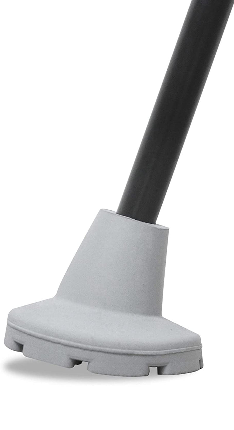 KMINA - Crutch Rubber Feet 22 mm, 21 mm and 20 mm (x2 Units) 7/8", Walking Stick Rubber Tips, Ferrules for Walking Sticks, Rubber Feet for Crutches, Crutch Feet Grey - Made in Europe 2 units - NewNest Australia