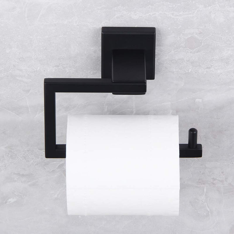 Matte Black Toilet Paper Holder SUS 304 Stainless Steel Wall Mounted Toilet Tissue Roll Holder for Bathroom - NewNest Australia