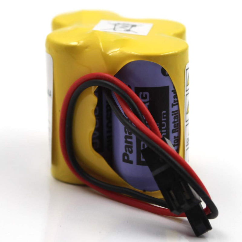 (3-Pack) BR-2/3AGCT4A 6V 4400mAh Replacement Battery for Panasonic FANUC A98L-0031-0025, CUSTOM-107, SHS749, ALIT0138, LIT0138 (Black Connector) Black Connector - NewNest Australia