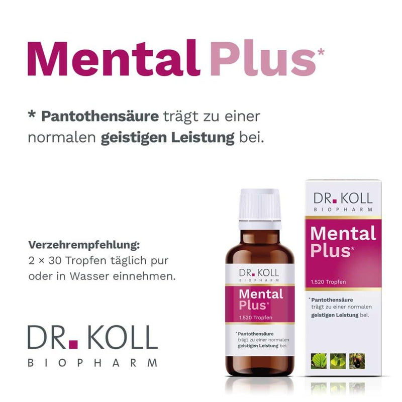 Mental Plus Doctor Koll Gemmo Complex Pantothenic Acid 50 ml - NewNest Australia