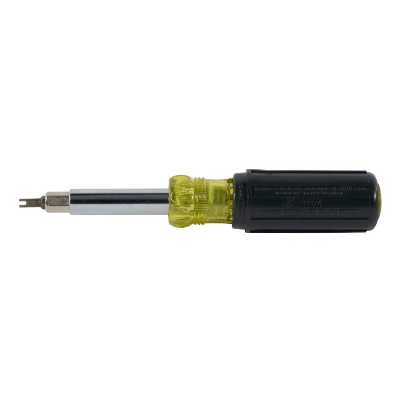 Klein Tools 32527 Multi-Bit Screwdriver / Nut Driver, 11-in-1 with Phillips, Slotted, Square, and Schrader Bits and Nut Drivers - NewNest Australia