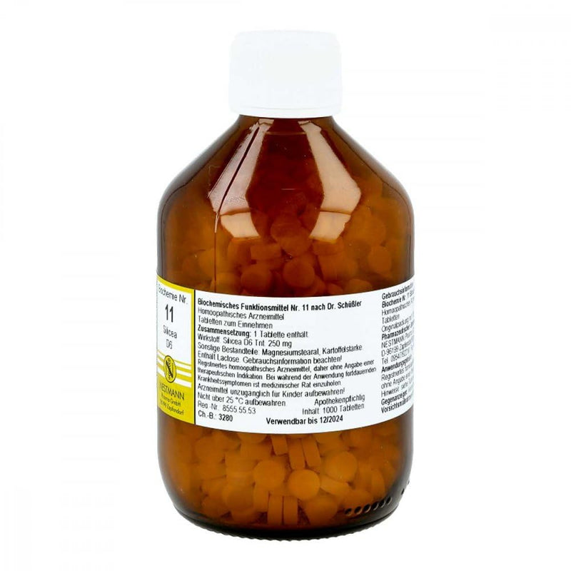 BIOCHEMIE 11 SILICEA D 6, 1000 pcs - NewNest Australia