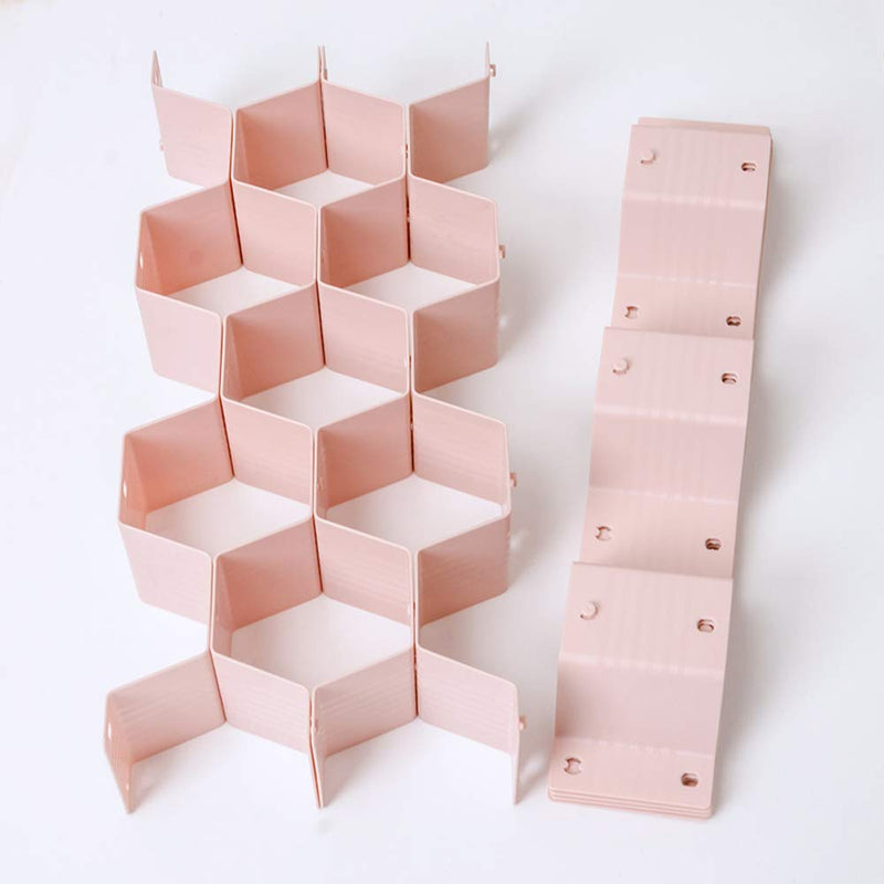 NewNest Australia - Poeland Drawer Divider Organizer 8pcs DIY Plastic Grid Honeycomb Drawer Divider 