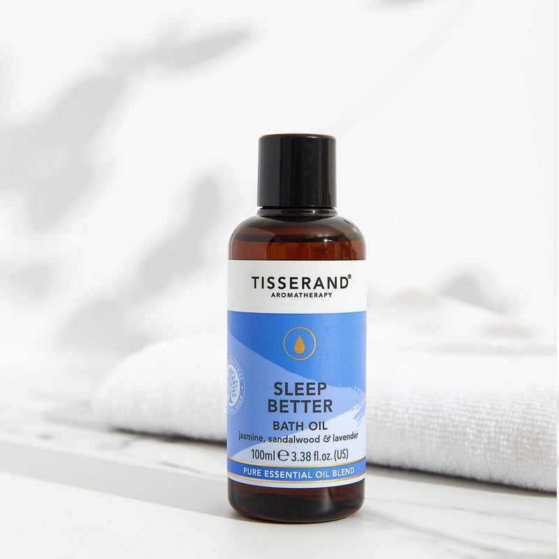 Tisserand Aromatherapy | Sleep Better | Lavender Bath Oil for a Blissful Night’s Sleep Blended with Jasmine & Sandalwood | 100% Pure Essential Oil Blend | 100ml 100 ml (Pack of 1) - NewNest Australia