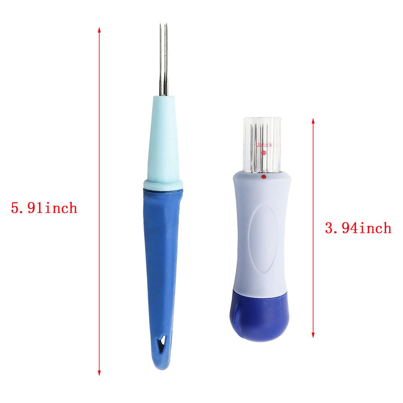 ZYAMY Pen Style Needle Felting Tool with 3 Needles and Punch Style Felting Needle Tool with 7 Barbed Needles for DIY Patchwork Wool Crafts Making Felt Patterns Needle Felting Supplies - NewNest Australia
