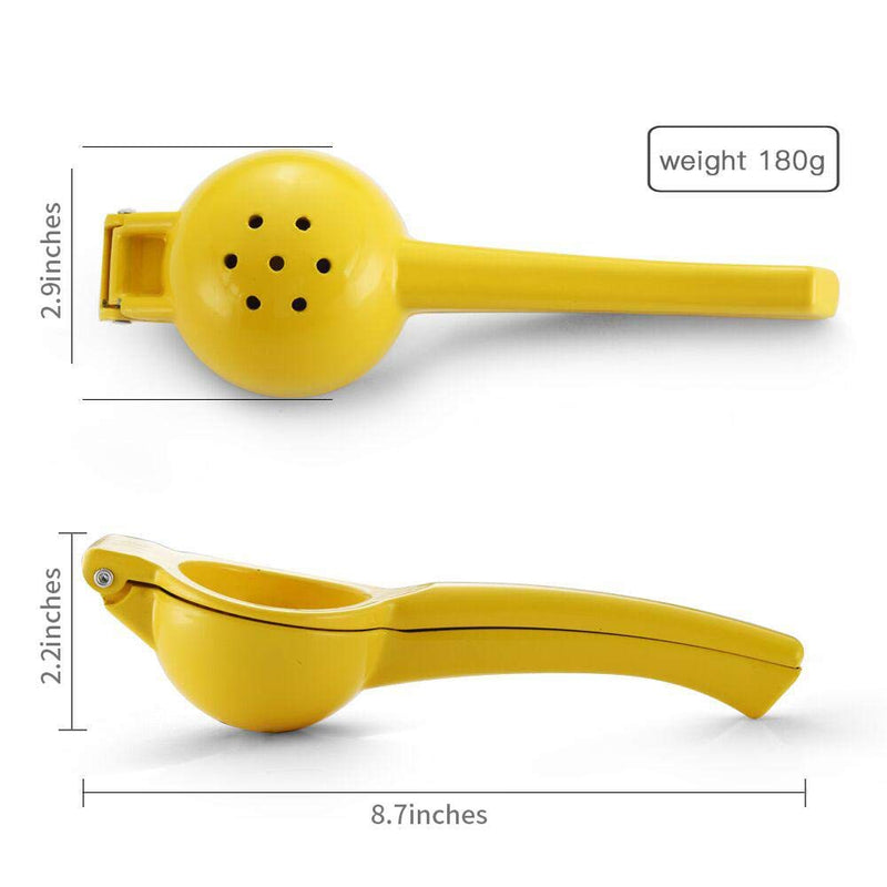 NewNest Australia - Manual Juicer Citrus Lemon Squeezer,Fruit Juicer Lime Press Metal,Professional Hand Juicer Kitchen Tool(yellow） yellow 