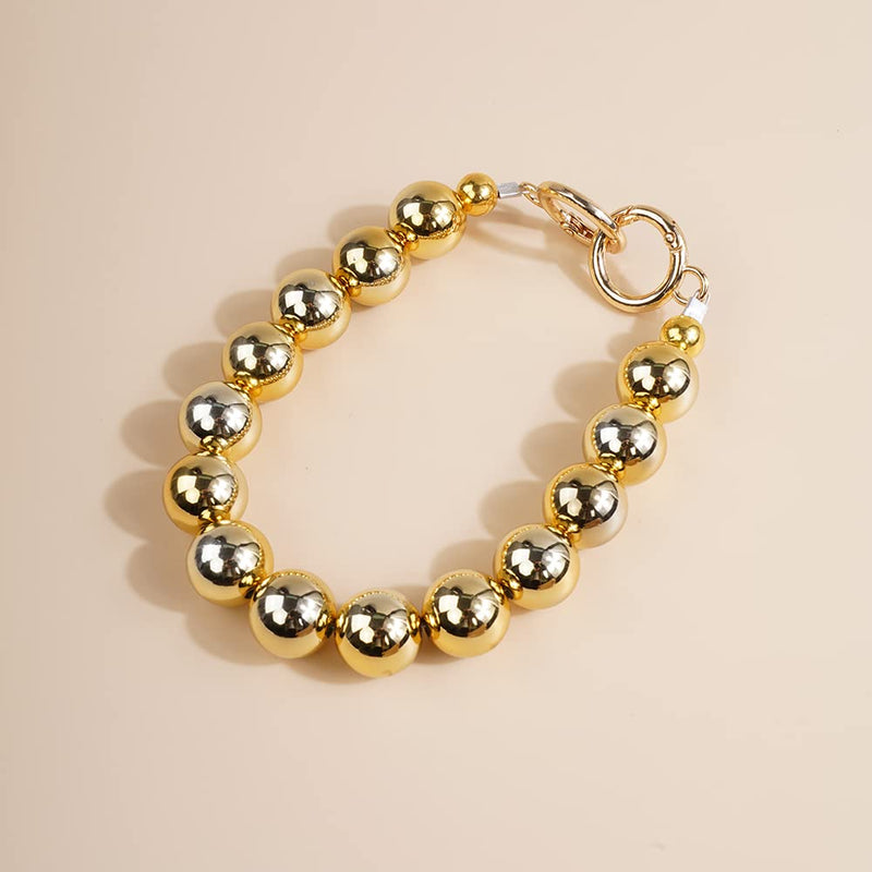 Wiwpar Handbag Imitation Pearl Chain Short Handle Elegant Bead Pearl Replacement Chain Strap Gold for Purse (Style 1) Style 1 - NewNest Australia