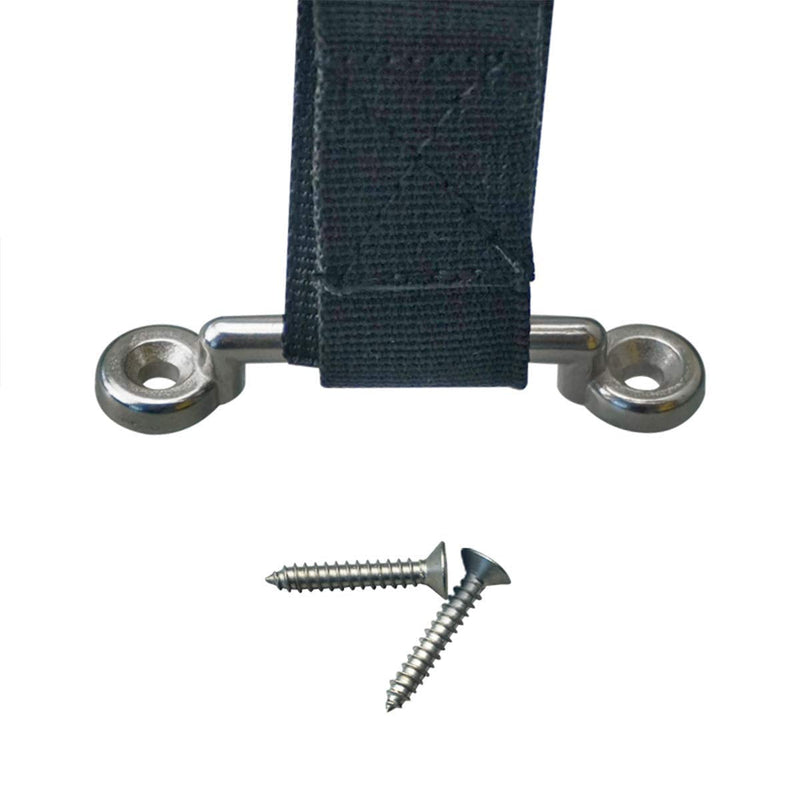 Pool spa Part 2 Pack 56" Battery Tie Down Strap Kit Battery Hold Down Strap with Stainless Steel 316 Buckle, 4 Stainless Steel 316 Eye Strap Mounts, 8 SS Screws - NewNest Australia