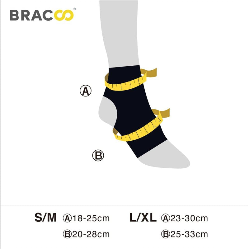 Bracoo FS10 Ankle Support, Open-Heel Ankle Brace with Adjustable Straps – for Achilles Tendonitis, Weak Ankles, Ligament Damage, Sprains and Sports Injuries (Pink, S/M) Pink - NewNest Australia