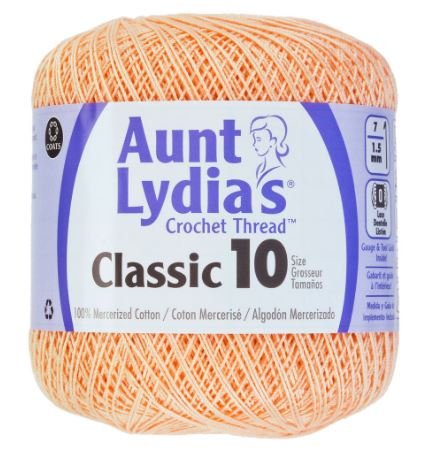 Aunt Lydia's Crochet Thread - Size 10 - Light Peach (2-Pack) - NewNest Australia