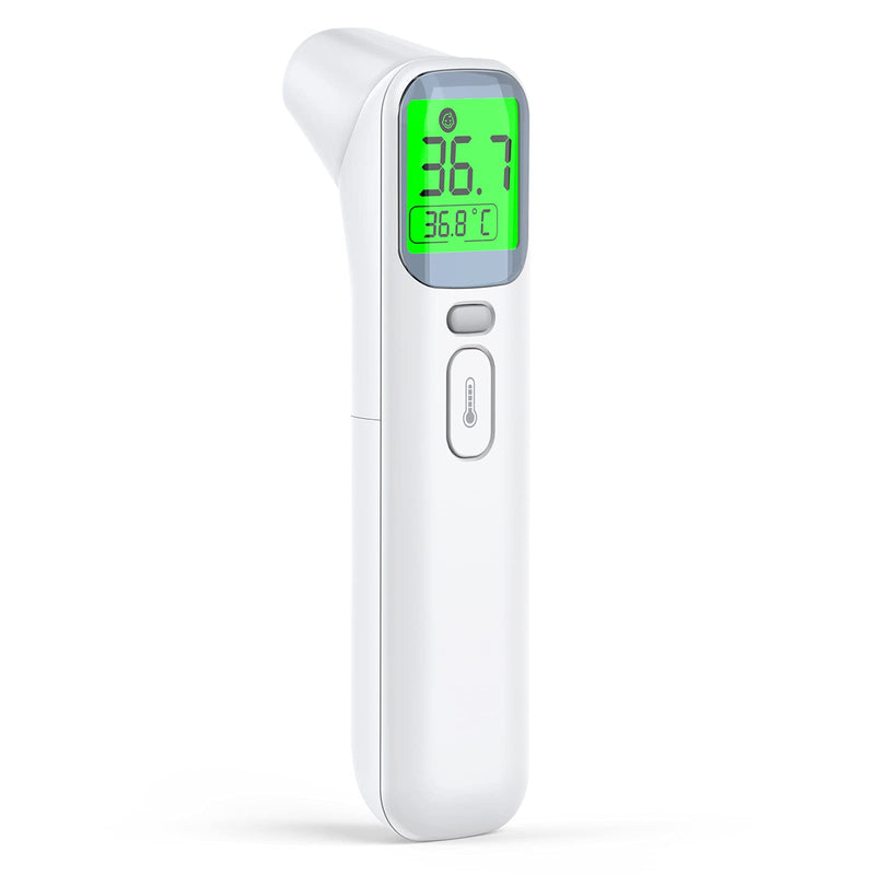 Ear Thermometer for Adults Baby, KKmier 3 in 1 No Contact Temperature Thermometer Checker, Infrared Forehead Thermometer with Fever Alarm, Instant Accurate Reading Grey - NewNest Australia
