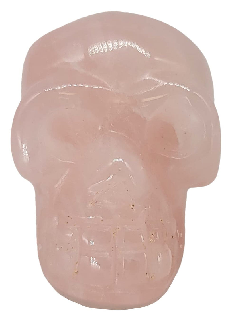 Rose Quartz Skull with *Extra* Chakra Crystal & Gift Box. Crystal 1½ Inch Skull with Tiger’s Eye, Turquoise, Amethyst, Lapis Lazuil, Clear Quartz or Other Crystal. Head Statue Ornament & Figurine. - NewNest Australia