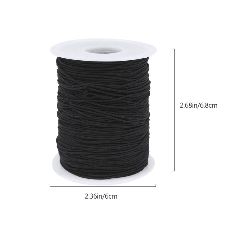 Dreamtop 2 Roll 0.8mm Elastic String for Bracelets Beading String Cord Bracelet Cord Jewelry Bead Thread Elastic Cord for Jewelry Making,Beading,Sewing（100m） Black+white - NewNest Australia