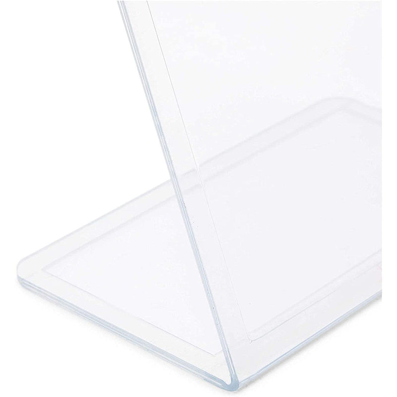 Clear Slant Back Acrylic Sign Holder, Vertical Display Stand (5 x 7 in, 6 Pack) - NewNest Australia